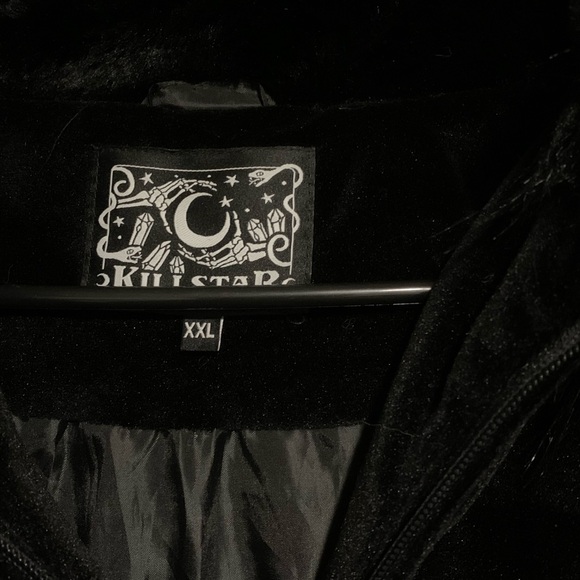 KILLSTAR Lisa Luna Velvet Winter Coat Jacket Corset Back - Picture 13 of 16